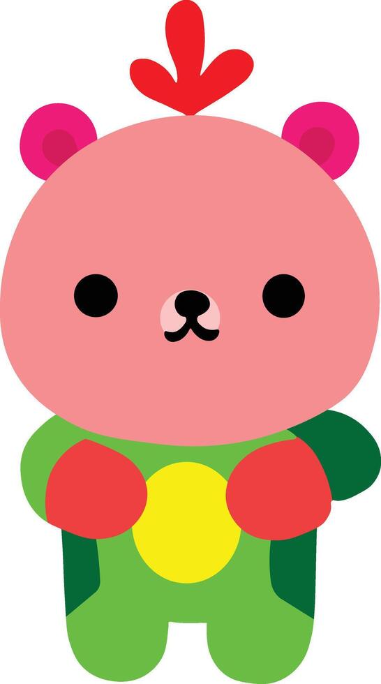 New style funny cartoon character clipart illustration vector