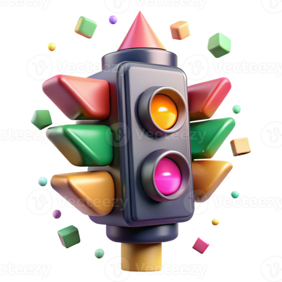 beautiful classic Traffic Light Signal Head Closeup Isolated Transparent for Design Elements high quality png