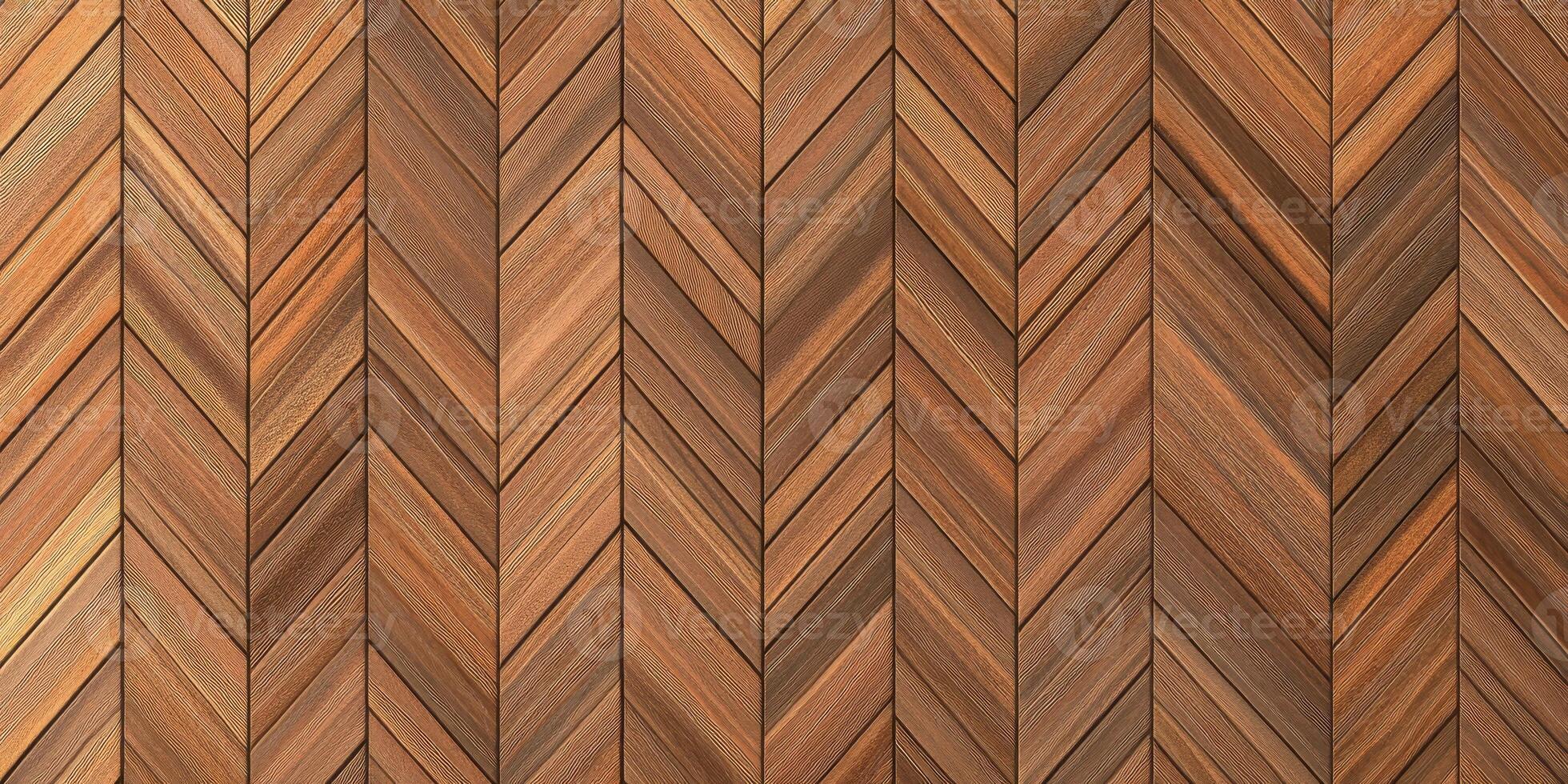 Natural wooden chevron pattern texture for interior and exterior design photo