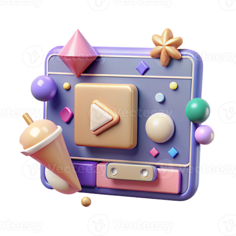 magnificent classic Player Controls Ui Elements Isolated for Multimedia Websites genuine png