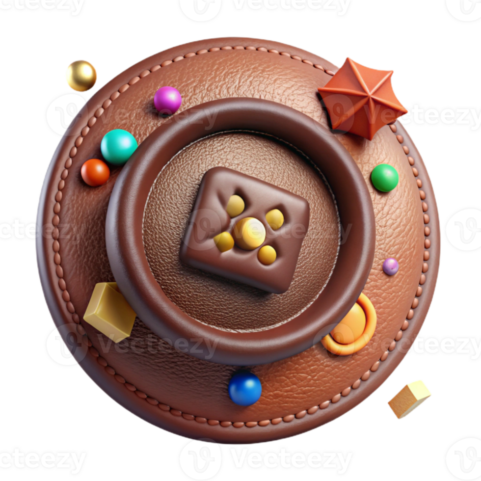 impressive vintage Vintage Leather Button Detail Isolated for Retro Designs premium png