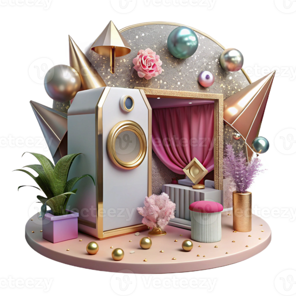 stunning creative Vintage Photo Booth Transparent for Event Photography exclusive png