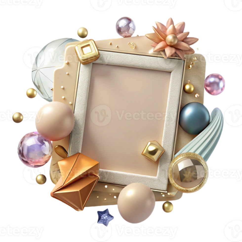 serene classic Vintage Photo Border Transparent for Scrapbooking original png