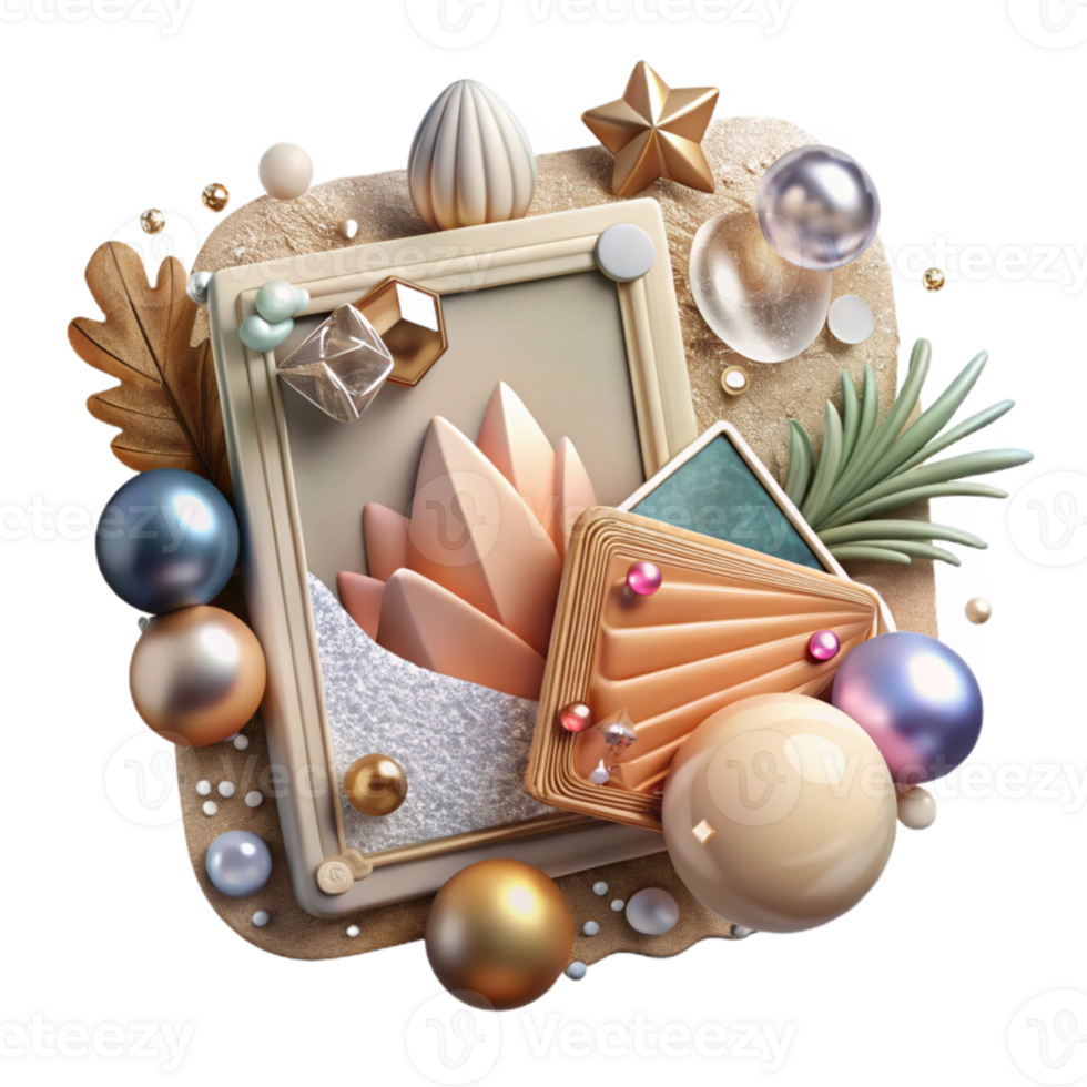 beautiful modern Vintage Photo Postcard Transparent for Travel Scrapbooking detailed png