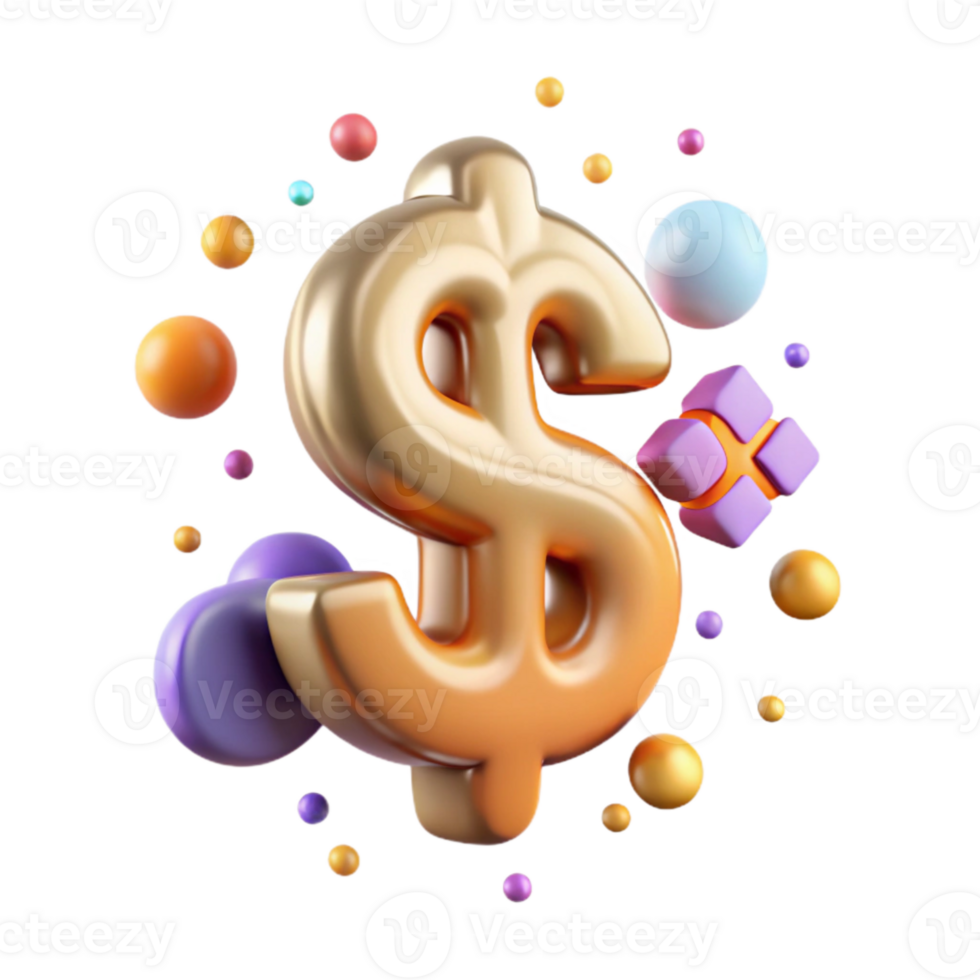 wonderful artistic Vintage Pop Art Style Dollar Sign Symbol Cutout detailed png