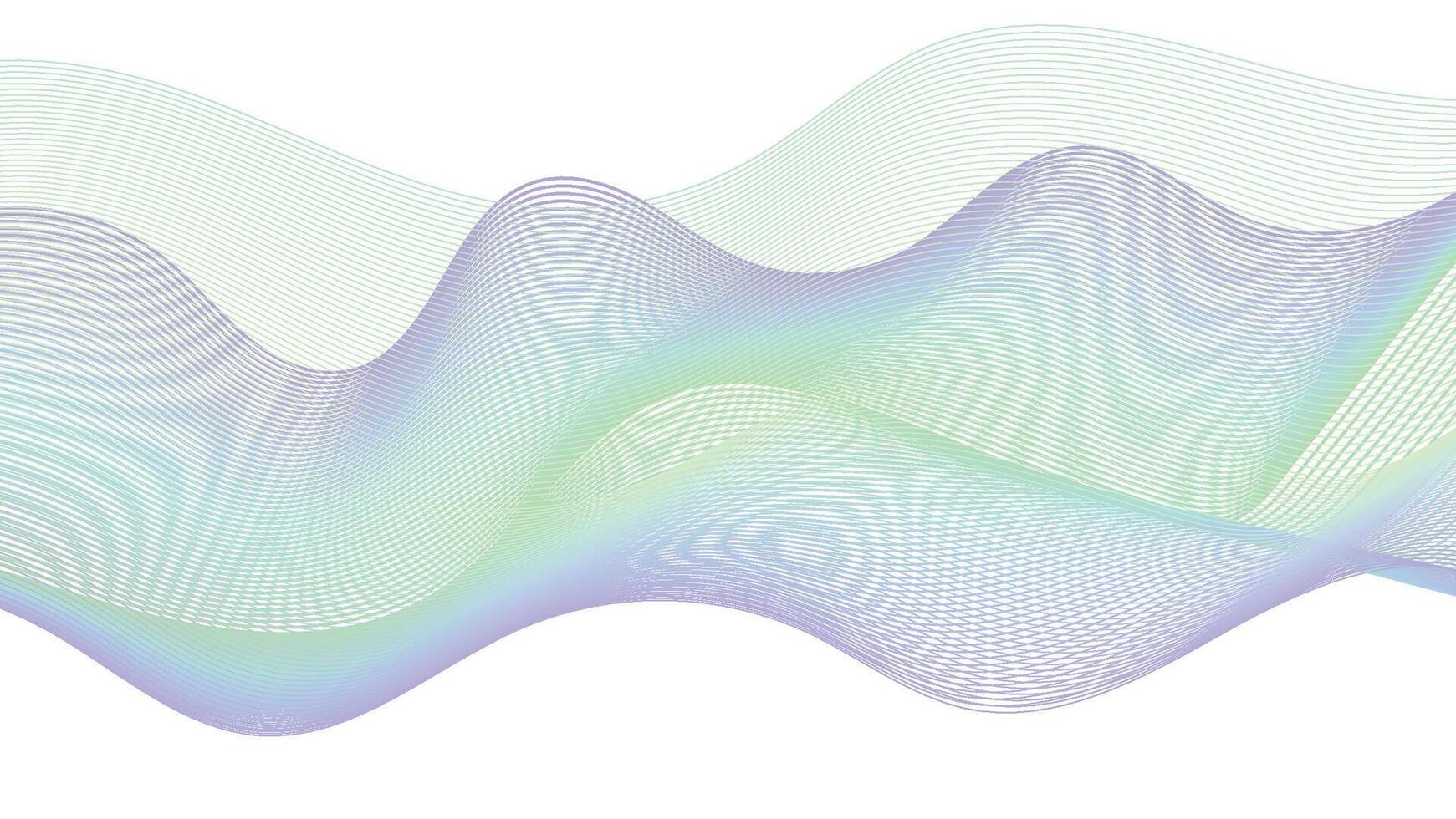 Smooth Curved Lines Creating a Dynamic Abstract Background vector