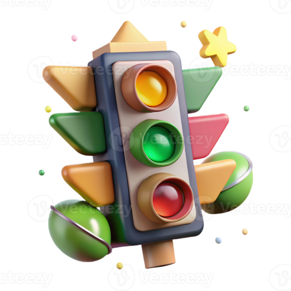 impressive minimalist Vintage Traffic Light Style Isolated for Historical Projects professional png