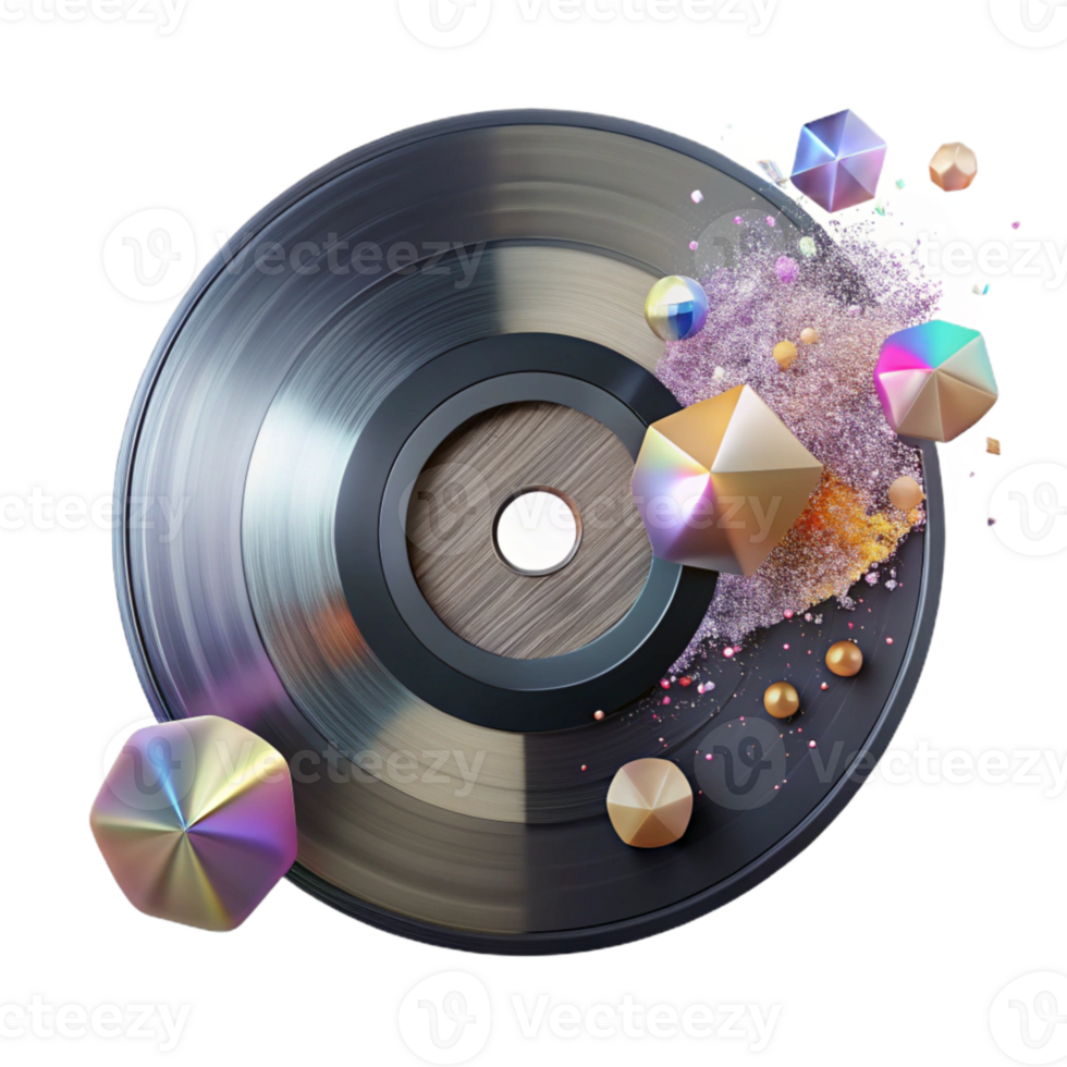 extraordinary traditional Vinyl Record Grunge Overlay Transparent png