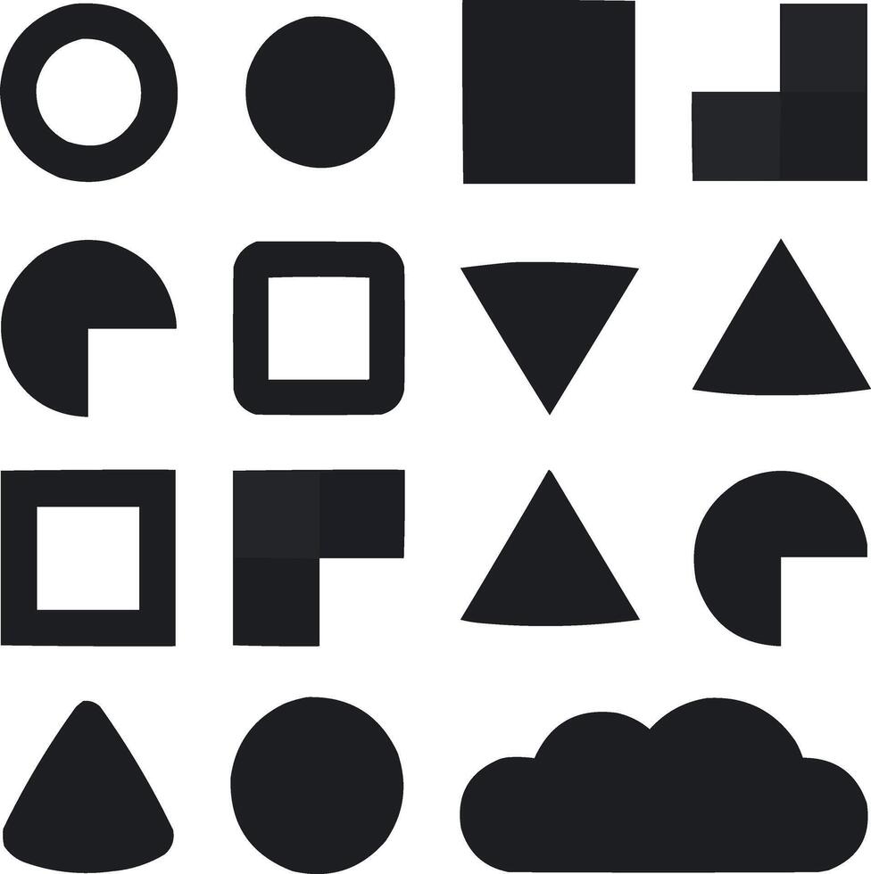 Geometric Shape Bundle Available on EPS File vector