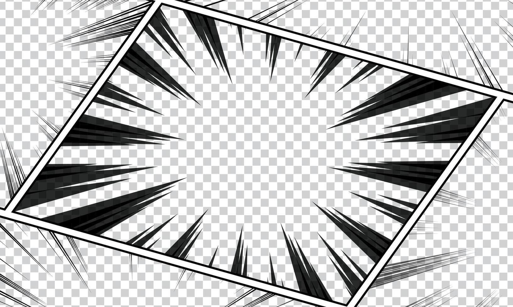 Blank comic abstract background template. vector