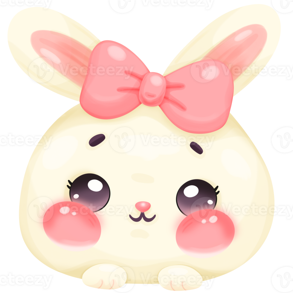 cute face rabbit png