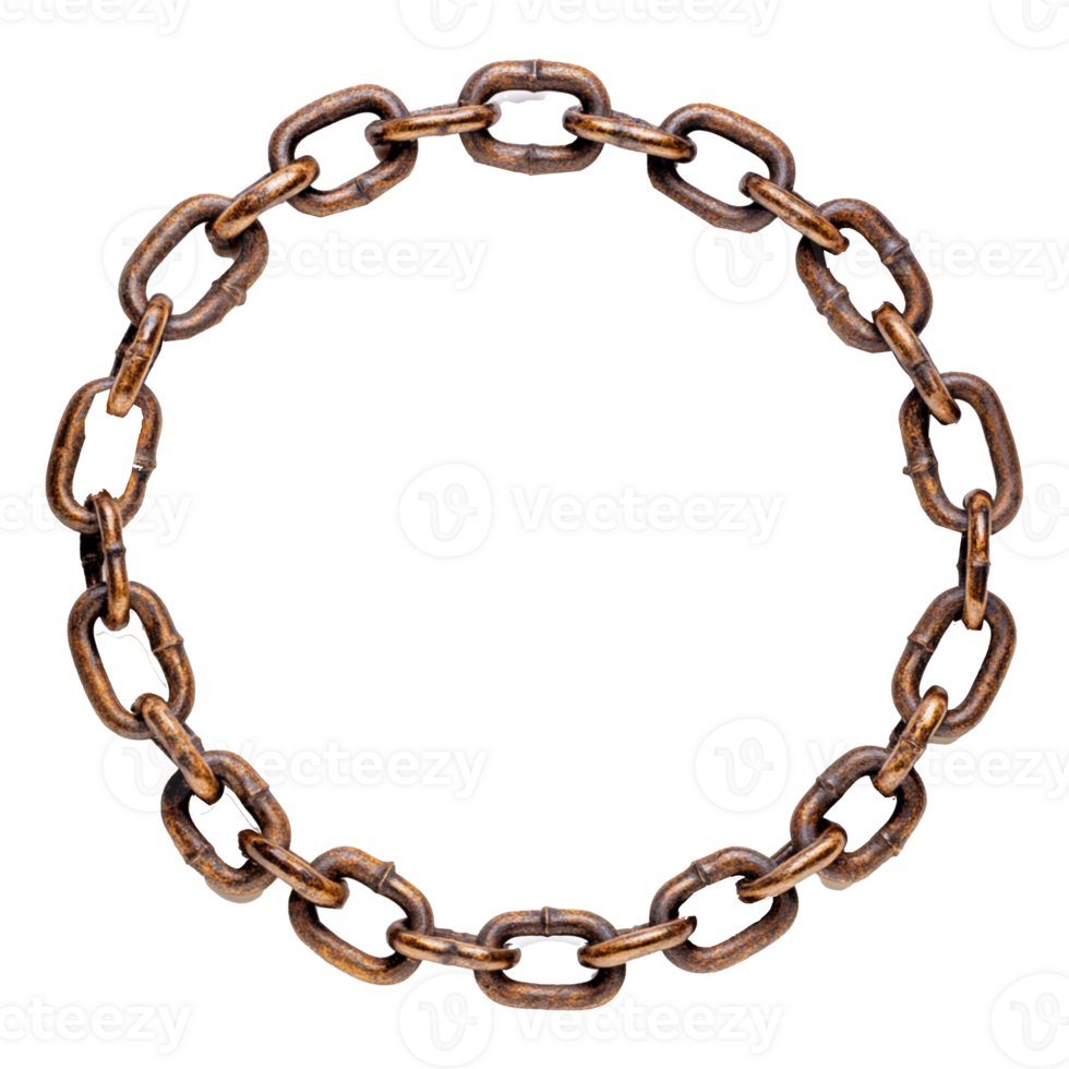 A circular iron chain png