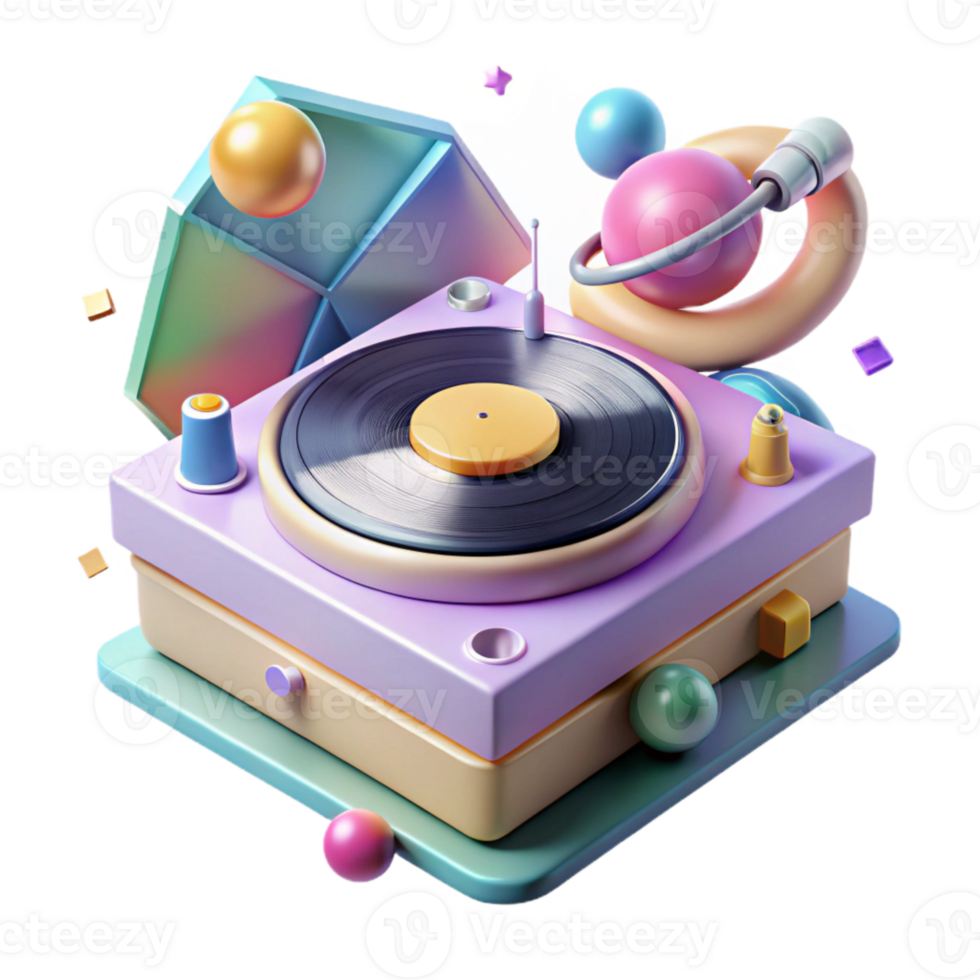 extraordinary traditional Vinyl Record Player Knobs and Controls Transparent Dj Mixer genuine png