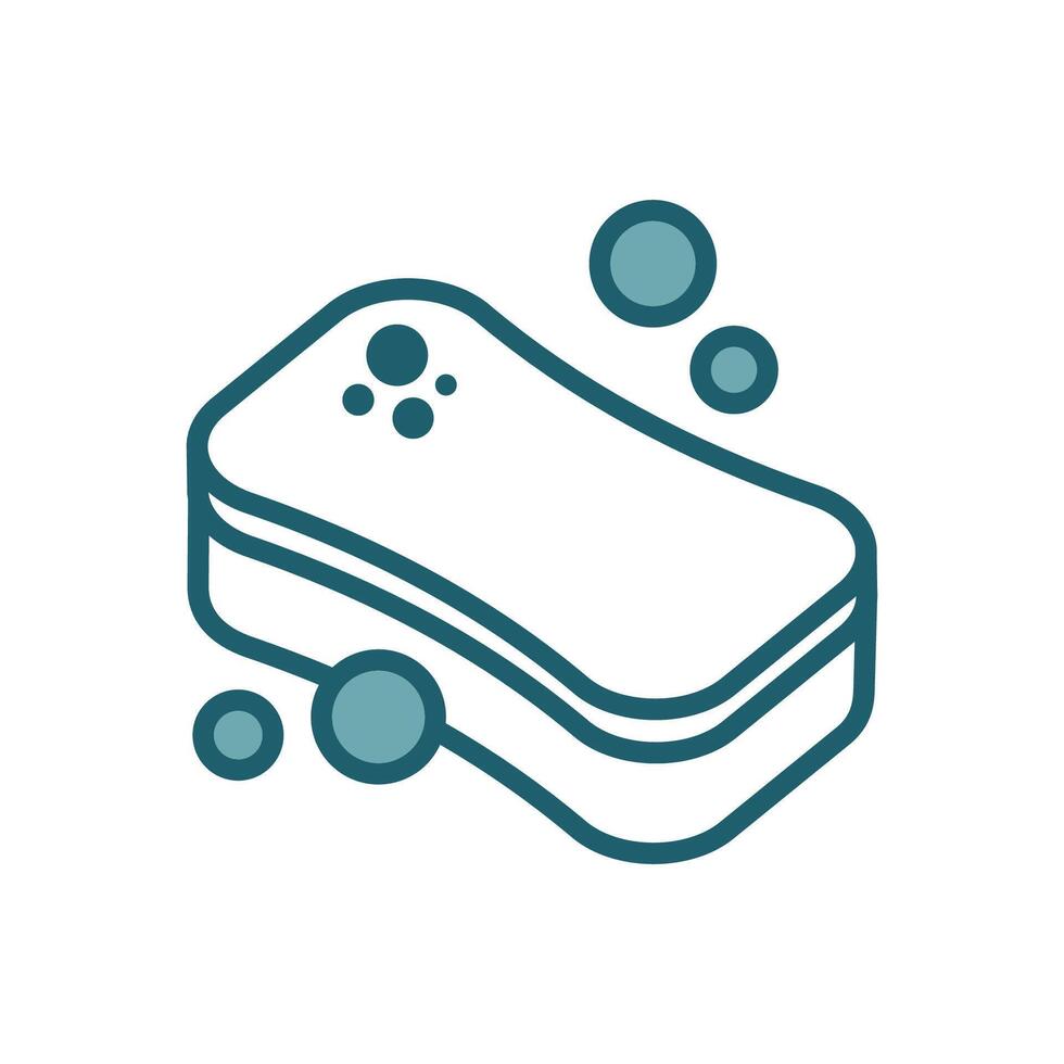 Cute Sponge Icon Collection vector