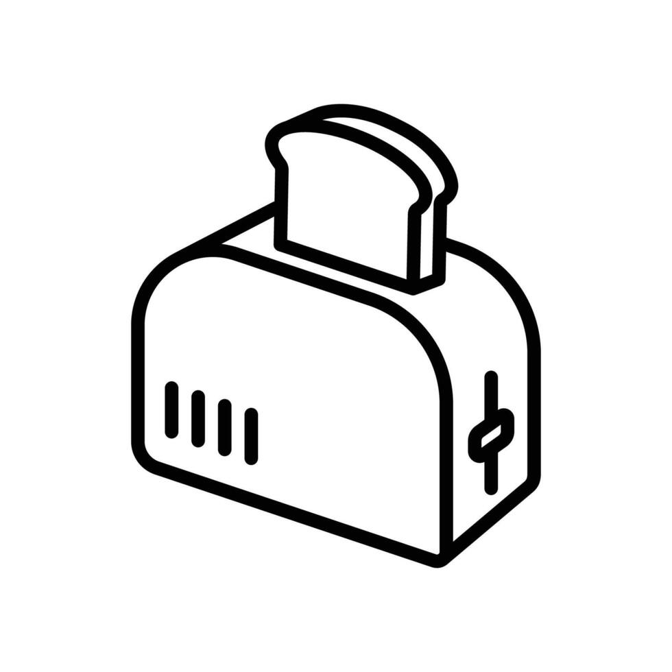 Realistic Toaster Icons vector
