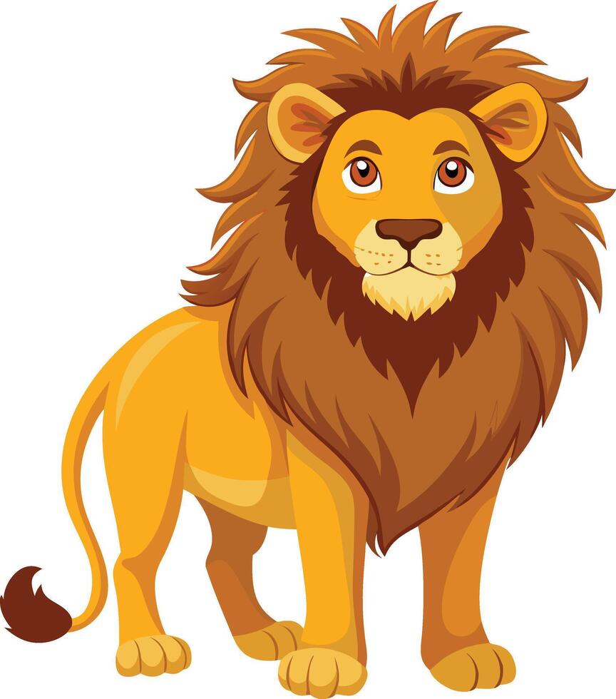 Majestic Lion Illustration Available on EPS File vector
