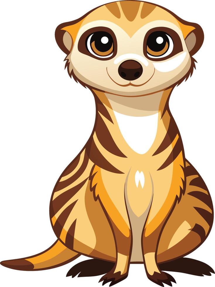 Playful Meerkat Artwork Available on EPS File vector