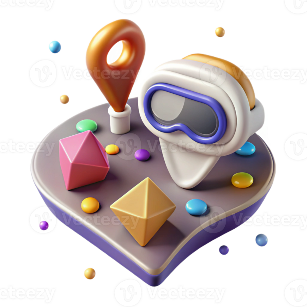 dramatic classic Virtual Reality Map Navigation Isolated for Location Based Services exclusive png