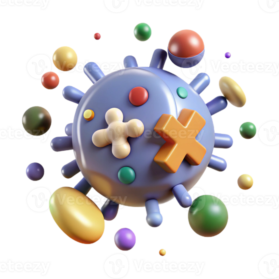 impressive artistic Virus Bacteria Infection Medical Icon Transparent for Disease Prevention high resolution png