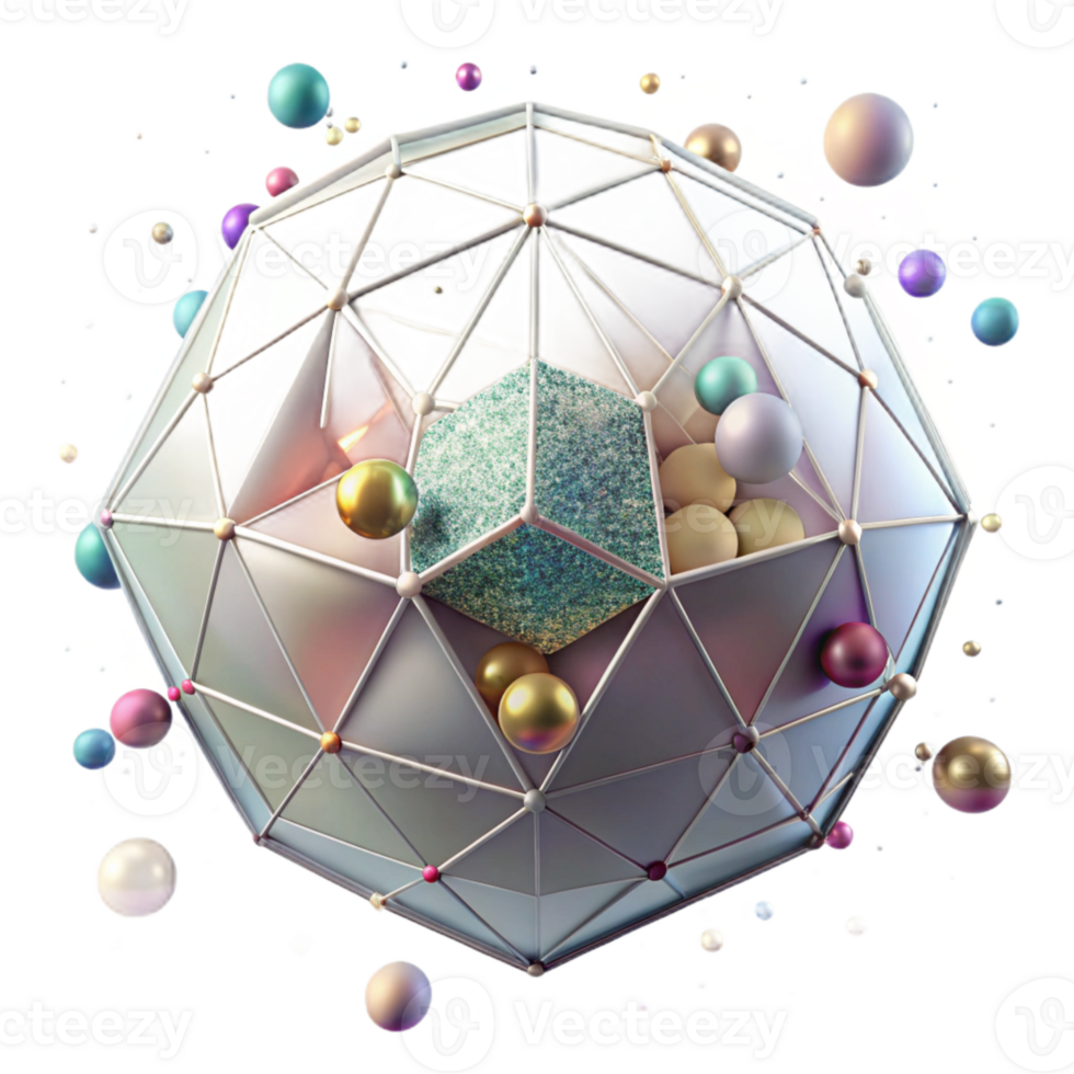 wonderful artistic Voronoi Diagram Overlay Transparent for Photo Editing authentic png