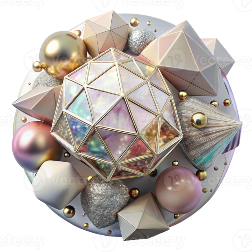 elegant abstract Voronoi Diagram Overlay Transparent for Photo Editing png