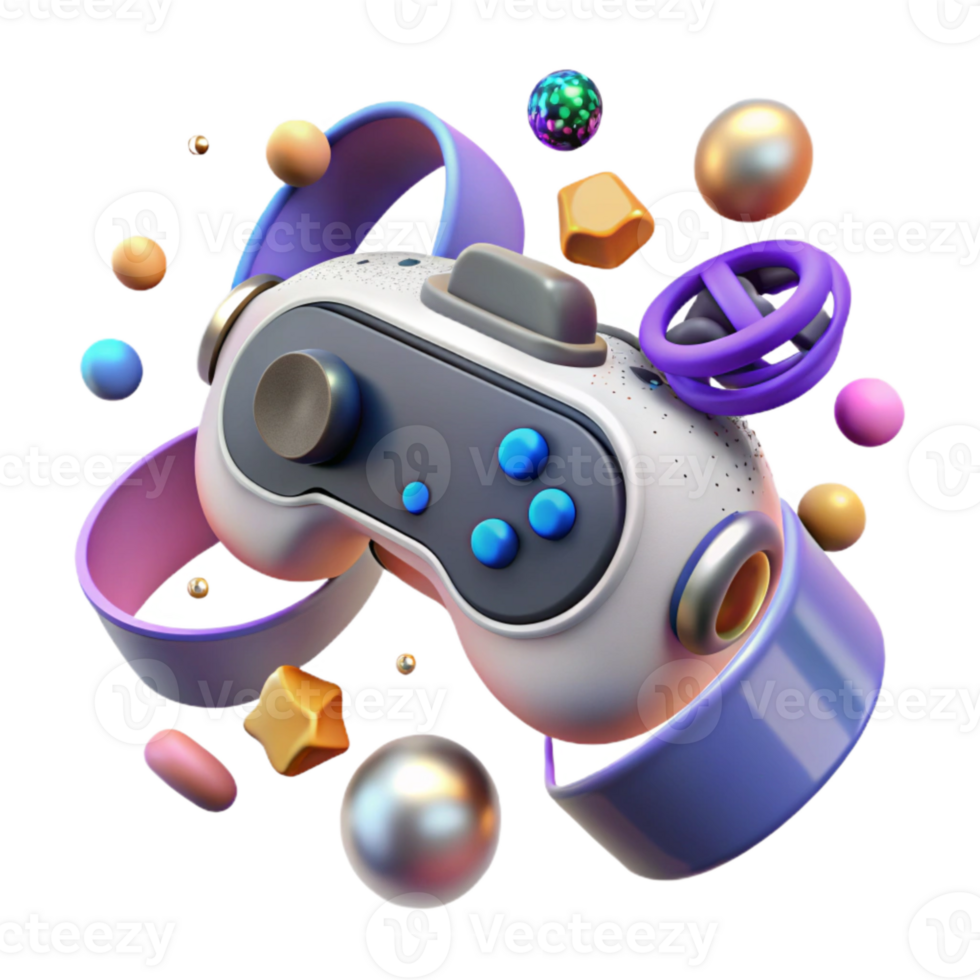 dramatic minimalist Vr Controller with Haptic Feedback Sensors Cutout for Realistic Gaming high resolution png