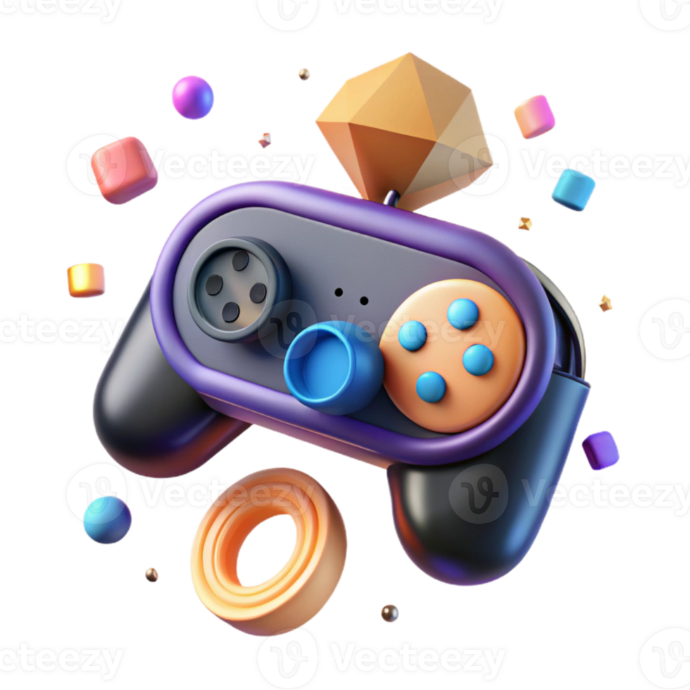 vibrant rustic Vr Controller with Trigger Button Cutout for Game Interactions authentic png
