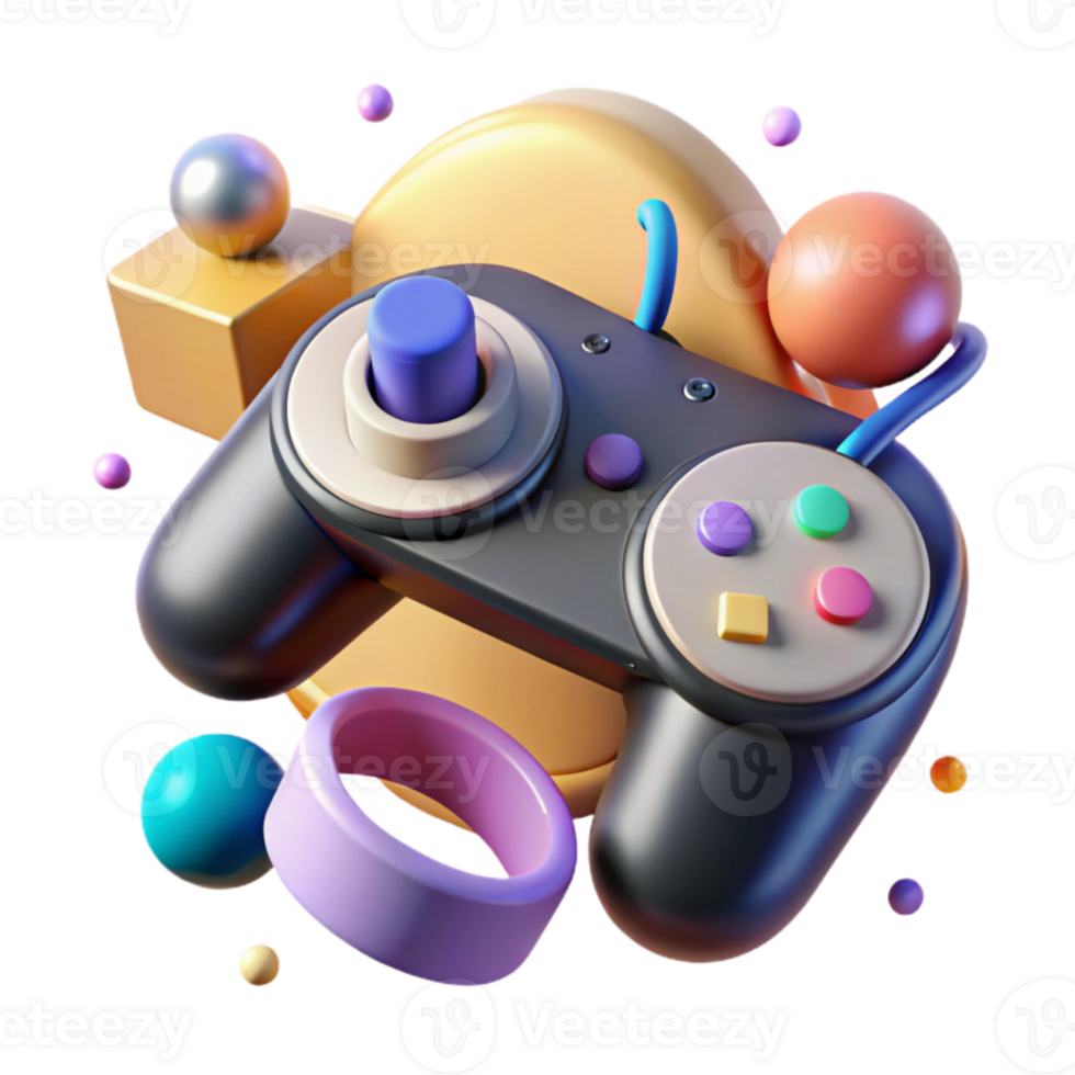 elegant traditional Vr Controller with Joystick Transparent for Game Controls detailed png