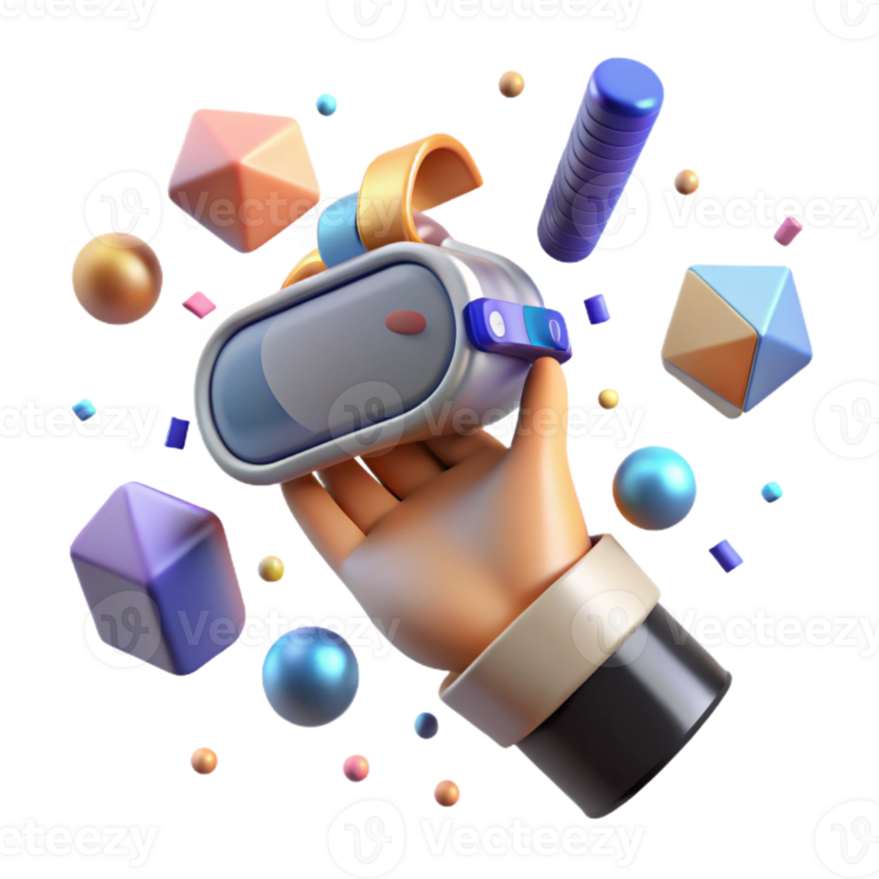 dramatic minimalist Vr Hand Grabbing Object Transparent for Virtual Interactions exclusive png