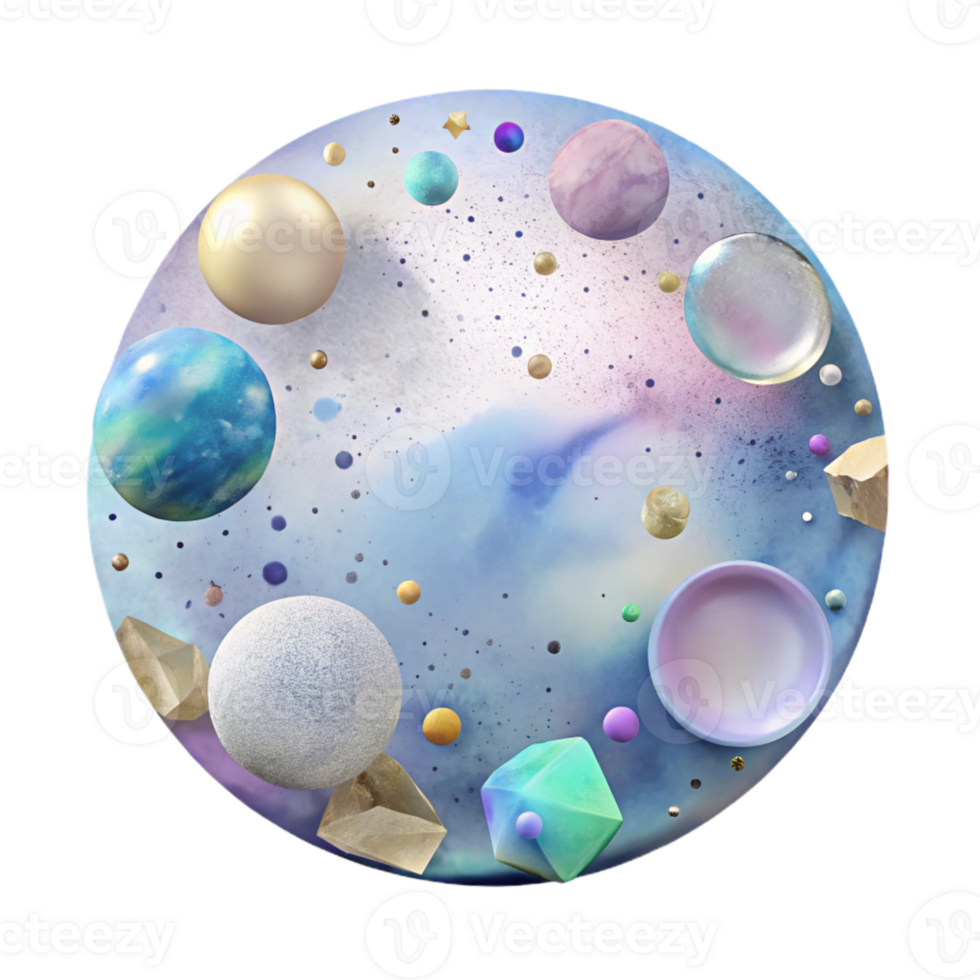 stunning abstract Watercolor Circle Stain Isolated for Backgrounds png