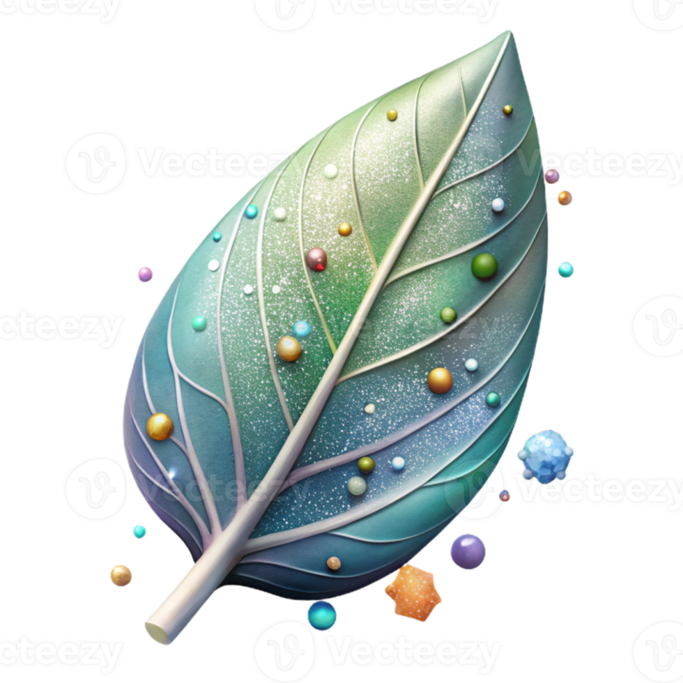 beautiful rustic Watercolor Leaf Design Element Isolated for Botanical Art authentic png