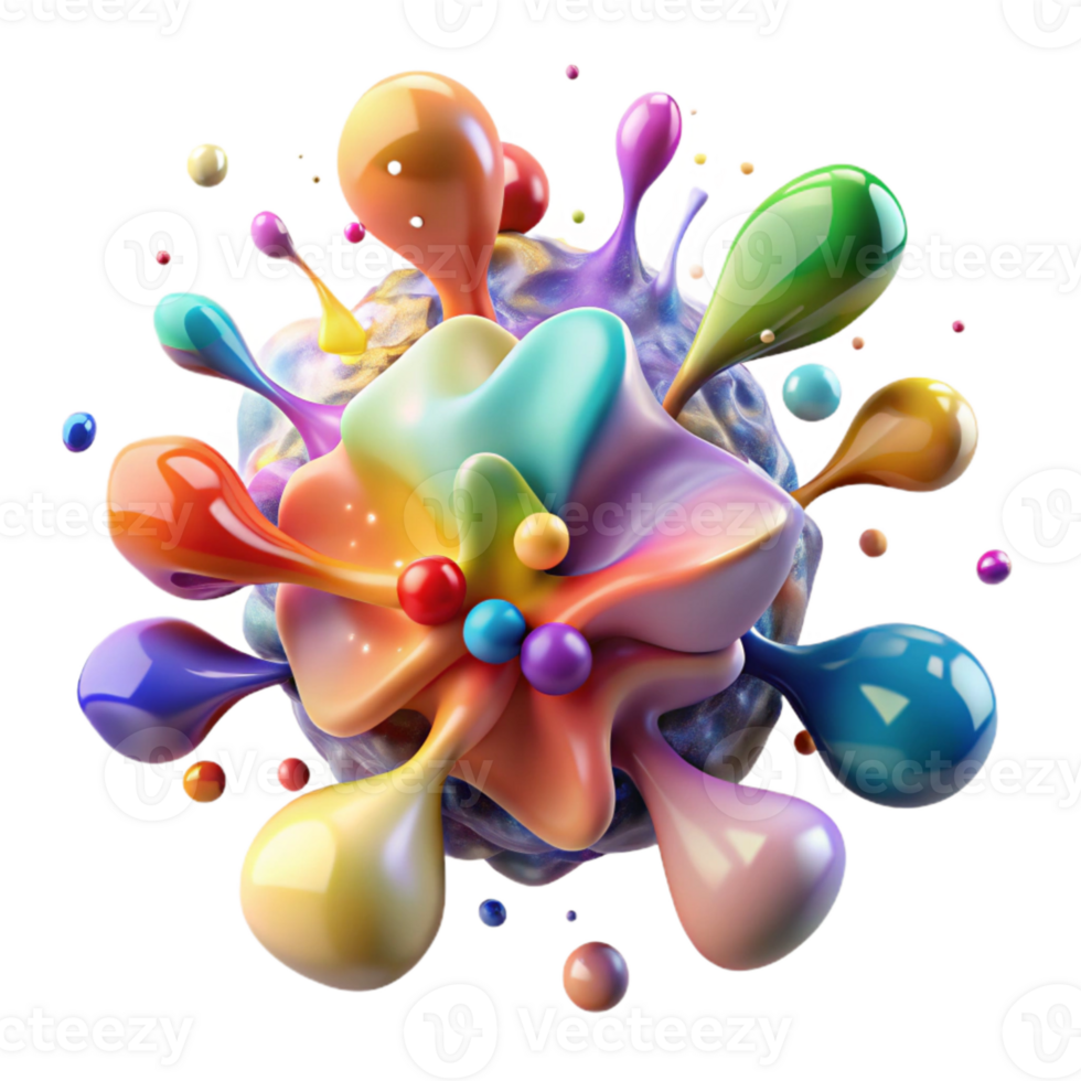dramatic modern Watercolor Splash Colorful Paint Splat Isolated for Artistic Backgrounds genuine png