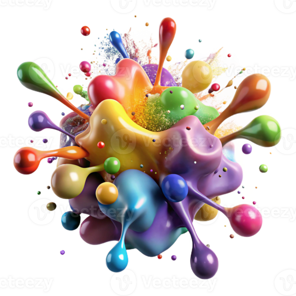 wonderful contemporary Watercolor Splash Colorful Paint Splat Isolated for Artistic Backgrounds high resolution png