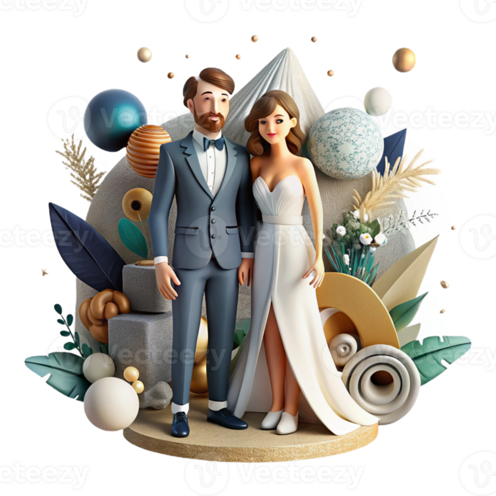elegant rustic Wedding Photography Couple Posing Cutout for Portfolio Inspiration premium png