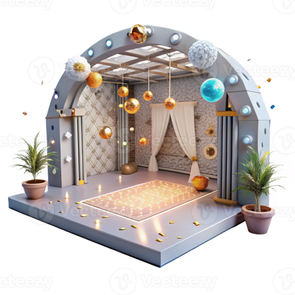 impressive minimalist Wedding Reception Dance Floor with Lights Cutout for Entertainment Venues original png