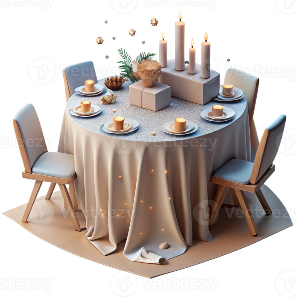 stunning vintage Wedding Reception Tables with Linens and Centerpieces Isolated for Event Planning Visuals png
