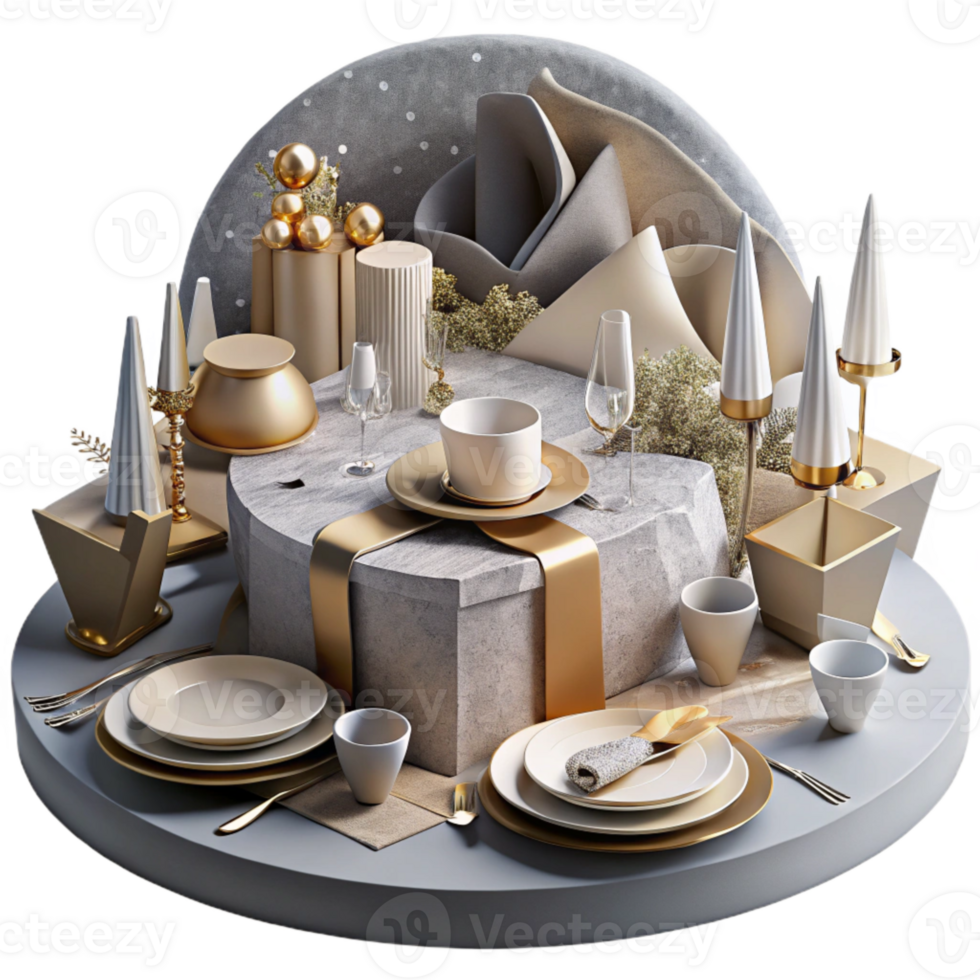 extraordinary traditional Wedding Table Setting with Candles and Flowers Cutout for Event Decor Inspiration high quality png