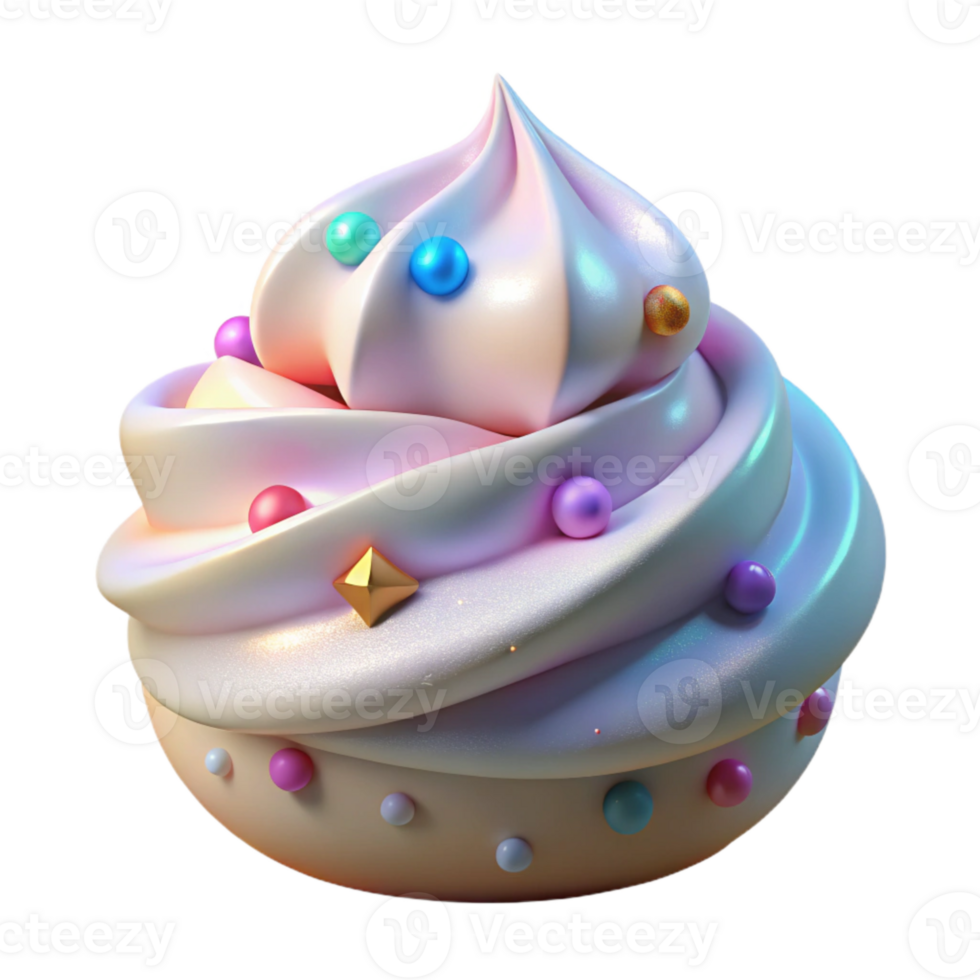 magnificent artistic Whipped Cream Dollop Isolated for Dessert Graphics detailed png