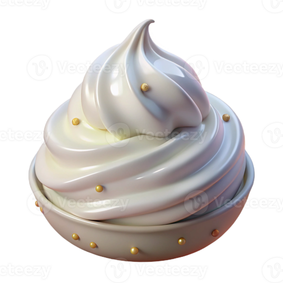 serene creative Whipped Cream Texture Close Up Transparent for Food Blogs genuine png