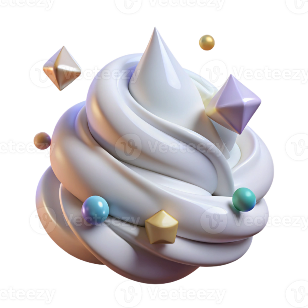 vibrant traditional Whipped Cream Soft Peaks Transparent for Dessert Photography exclusive png
