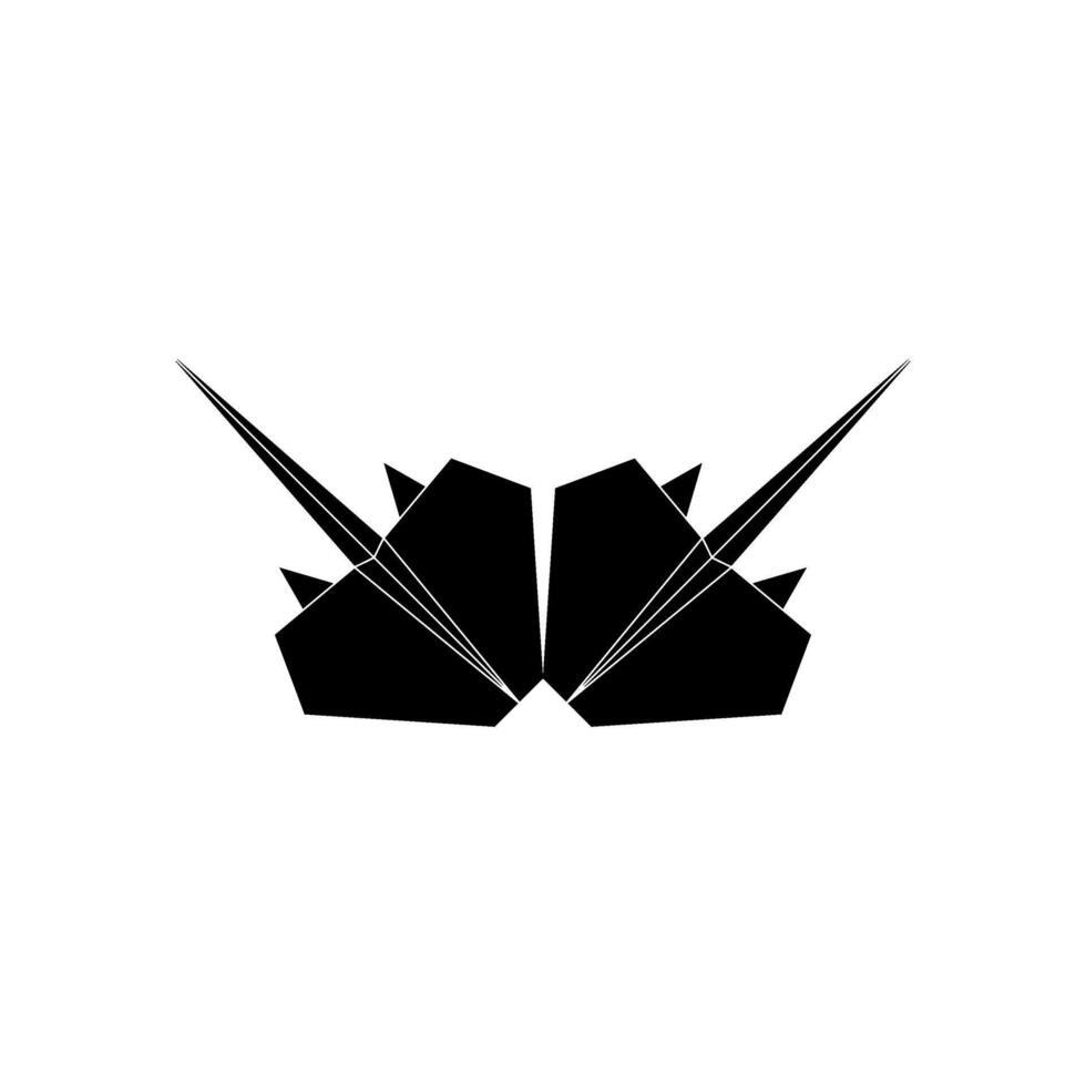 Pair Stingray Fish Shape Inspired by Origami Form, can use for Logo, Pictogram, Aquatic Animal Figure, Website, Apps, etc. vector