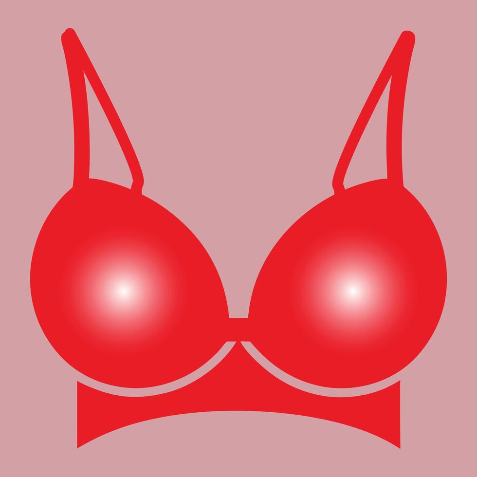 Red bra Design vector