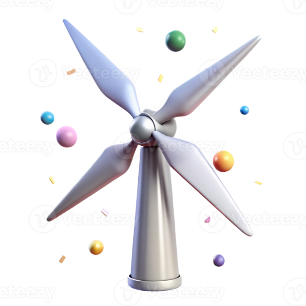 serene classic Wind Turbine Group Transparent for Alternative Energy Infographics professional png