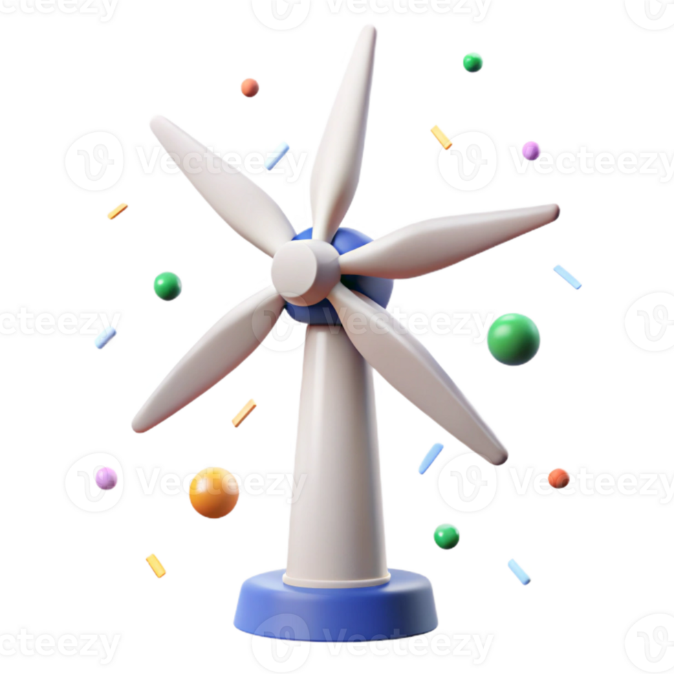 impressive minimalist Wind Turbine Maintenance Isolated for Technical Illustrations genuine png
