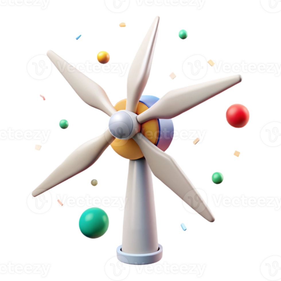 magnificent creative Wind Turbine Renewable Energy Transparent Background professional png
