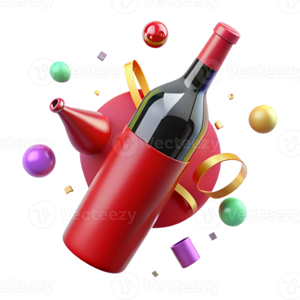 stunning vintage Wine Bottle Red Wine Alcohol Isolated for Vineyard Websites authentic png