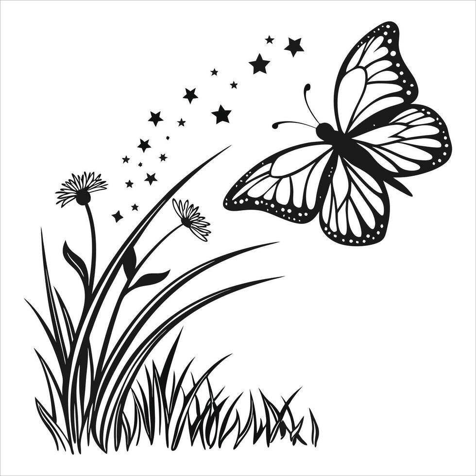 Butterfly Wings Sparkles vector