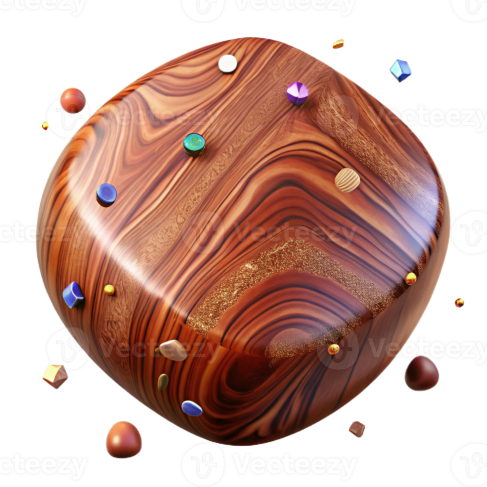 magnificent minimalist Wood Texture Polished Mahogany Isolated for Furniture Design detailed png