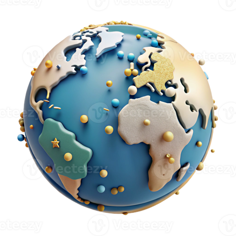 beautiful creative World Map Continents Outlines Cutout for Educational Graphics original png