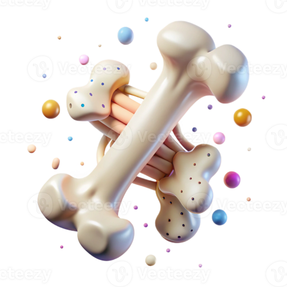 elegant minimalist Xray Bone Structure Cutout for Medical Illustrations authentic png